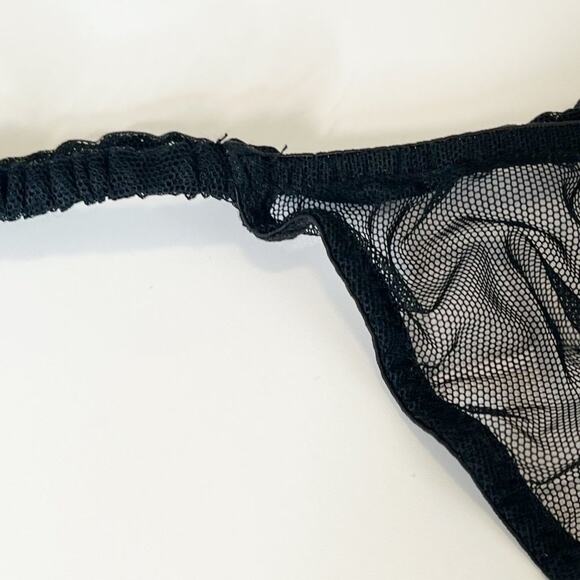 Hanky Panky Black Grey Leopard Babydoll Chemise Slip Dress & Thong Set NWOT - Picture 14 of 15